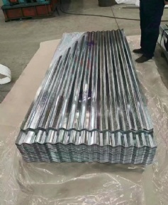 Galvanized corrugated steel sheet